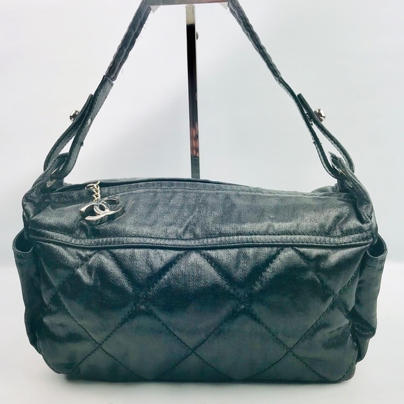 CHANEL Handbags - Authentic Chanel Shine Fabric Material Hobo Bag